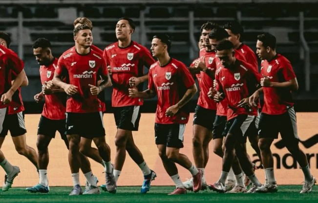 Timnas Indonesia latihan jelang FIFA Matchday. [Instagram]